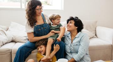 LGBTQ couple fostering children