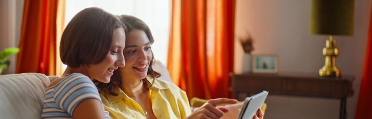 Couple researching local authority fostering